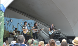Wild Rivers performing on stage