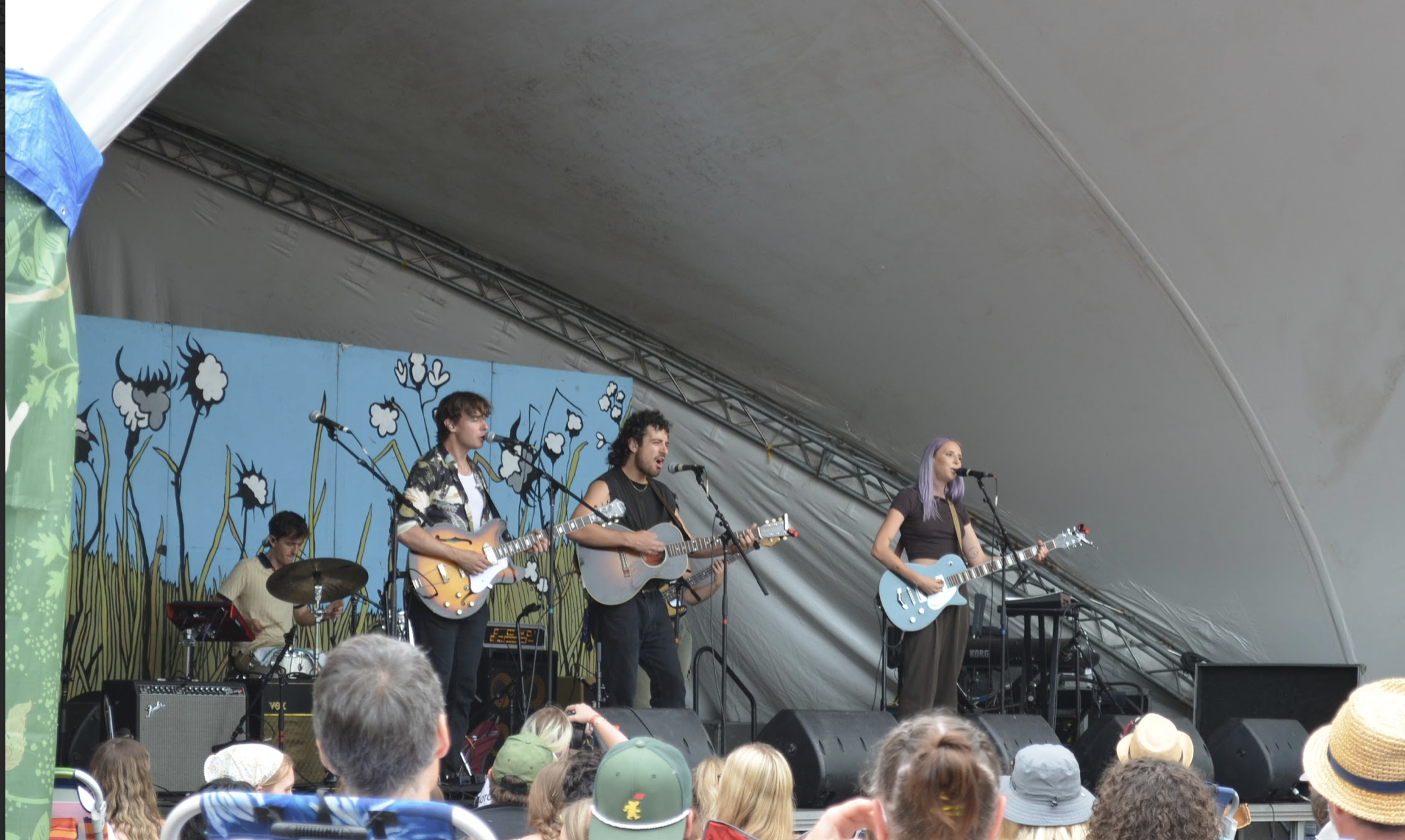 Wild Rivers performing on stage