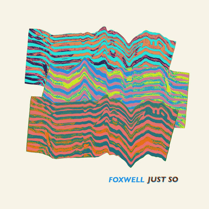 Foxwell just so EP cover beige with psychedelic squiggles 